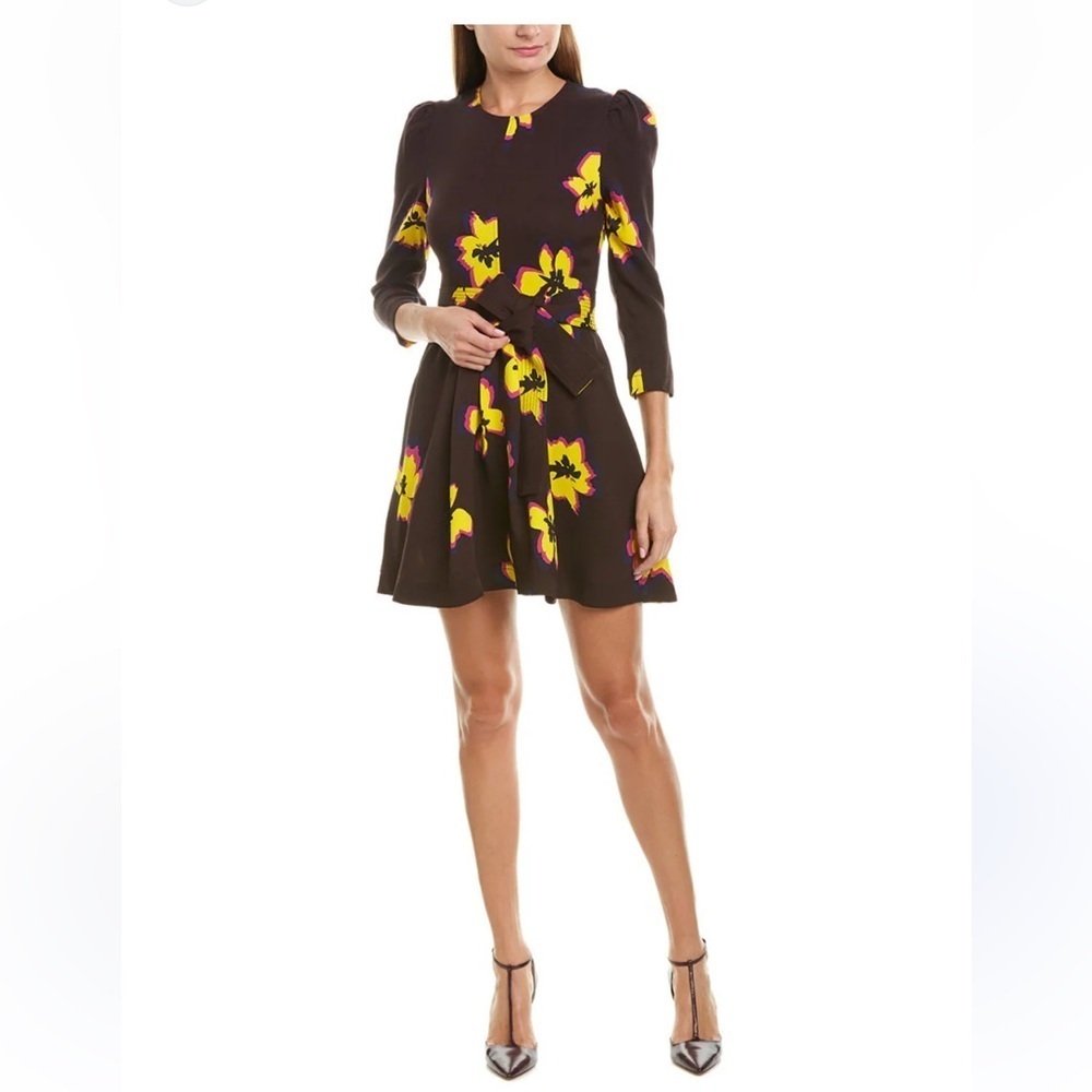 A.L.C. Stella Silk Floral Print 3/4
Sleeve Dress Size 8
